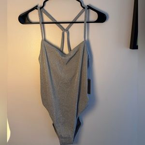 SKIMS one piece shimmery swimsuit